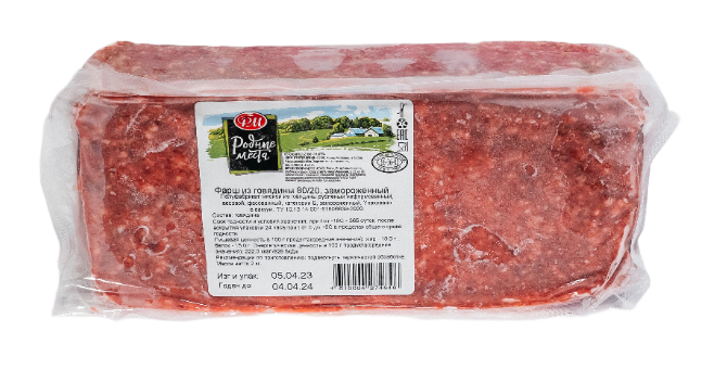 Фарш из говядины 80/20 замороженый