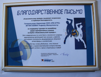 Поддержка турнира по волейболу 2022 года